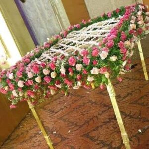 Royal Rose & Jasmine Lattice Wedding Chadar