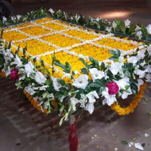 Golden Marigold & Lily "Jharoka" Entry Chadar