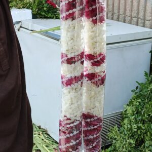 Imperial Red Rose & White Jasmine Tiered Handcrafted Haar