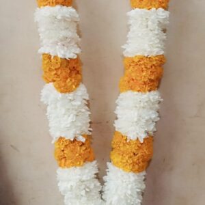 marigold[gainda] and white daisy haar