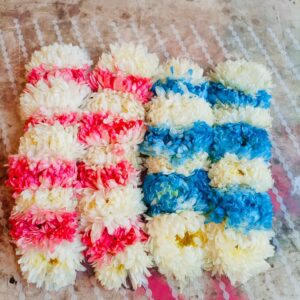 PINK BLUE AND WHITE DAISY KANGAN