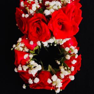 RED ROSE BABY BREATH KANGAN